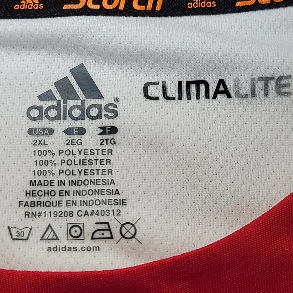 Adidas‎ Soccer Jersey Red/White Men's XL Retro